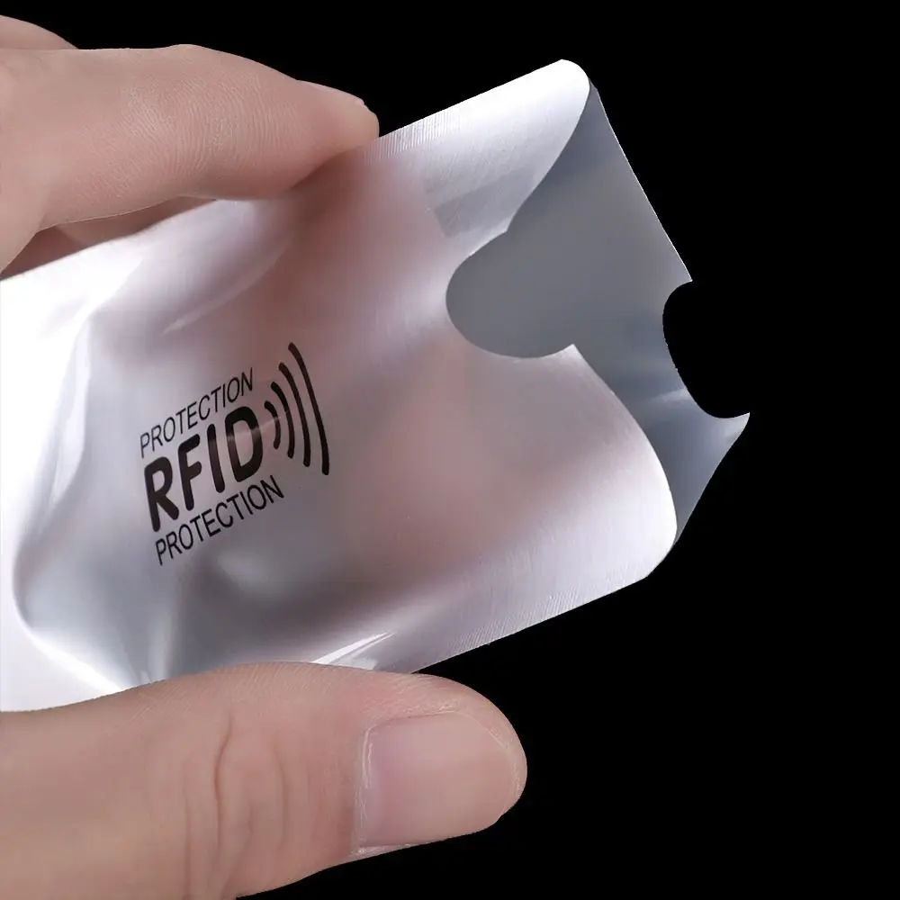 5pcs Anti-theft RFID Card Holder Colorful Aluminium Reader Lock Protect Case Cover Safety Passport Protector Sleeves