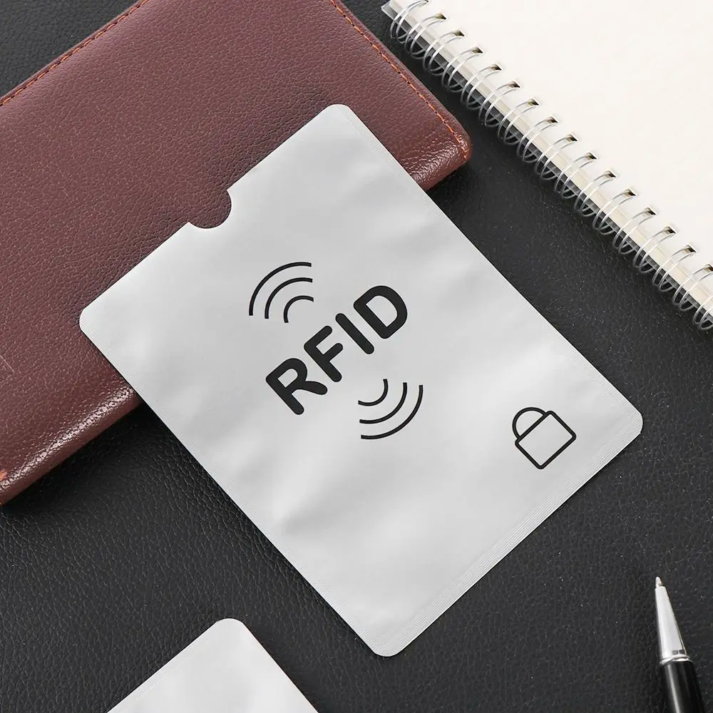 5pcs Anti-theft RFID Card Holder Colorful Aluminium Reader Lock Protect Case Cover Safety Passport Protector Sleeves
