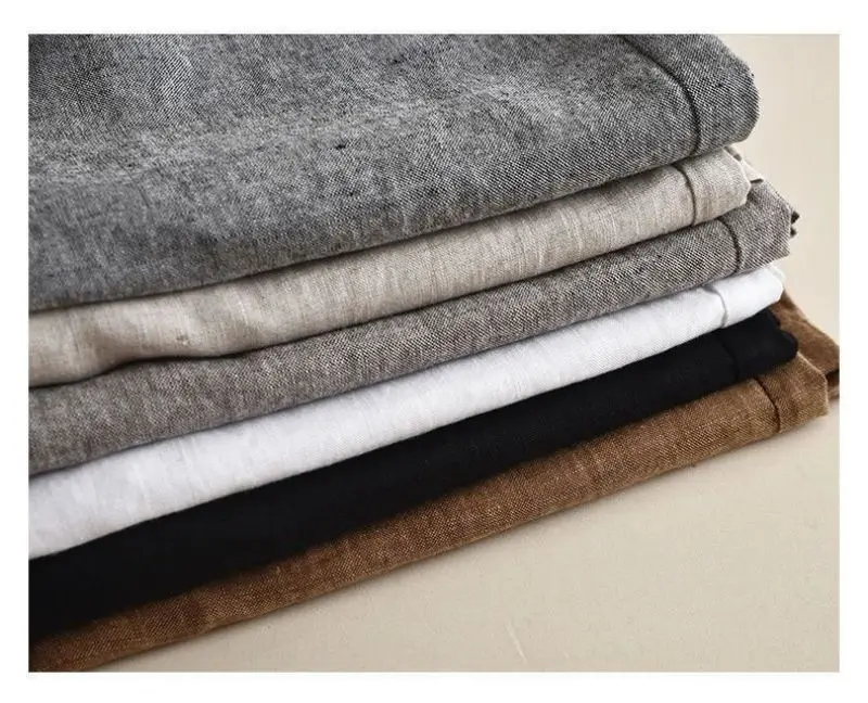Linen Solid Casual Basic Elastic High Waist Wide Leg Loose Women's Pants Ankle-Length Pants For Women Clothing Fashion 2024