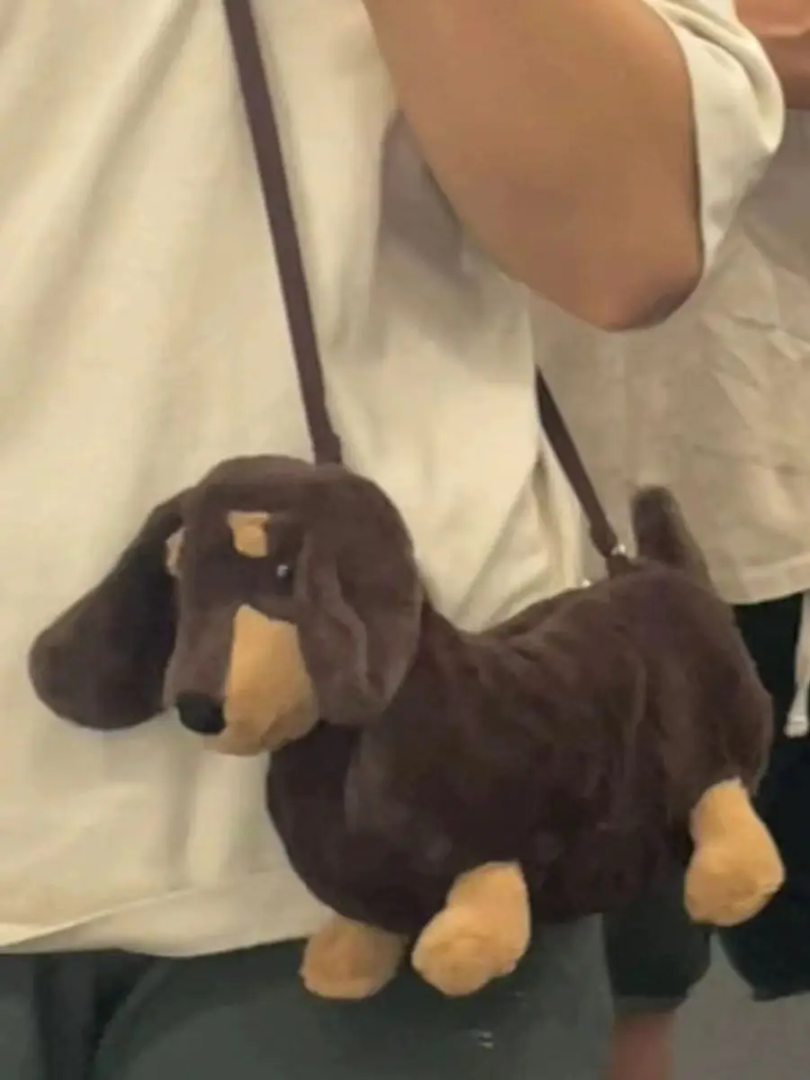 Ladies New Bag Plush Doll Dachshund Bag West Highland Puppy Doll Crossbody Bag Shoulder Funny Bag Doll Bag Bolsos De Mujer Moda