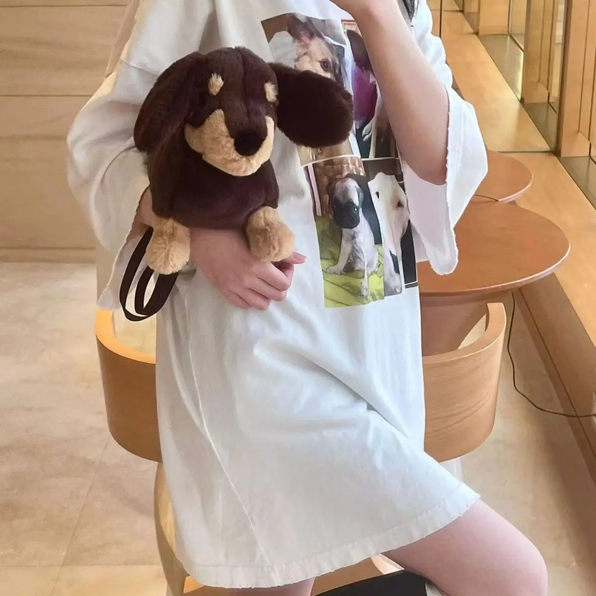 Ladies New Bag Plush Doll Dachshund Bag West Highland Puppy Doll Crossbody Bag Shoulder Funny Bag Doll Bag Bolsos De Mujer Moda