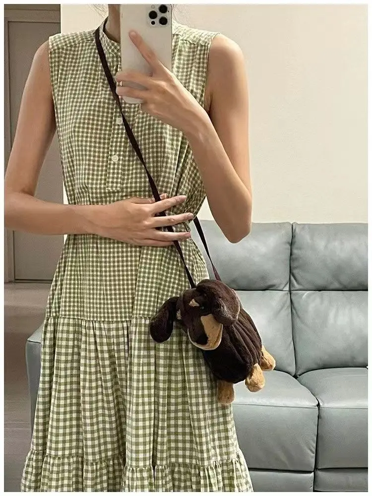 Ladies New Bag Plush Doll Dachshund Bag West Highland Puppy Doll Crossbody Bag Shoulder Funny Bag Doll Bag Bolsos De Mujer Moda