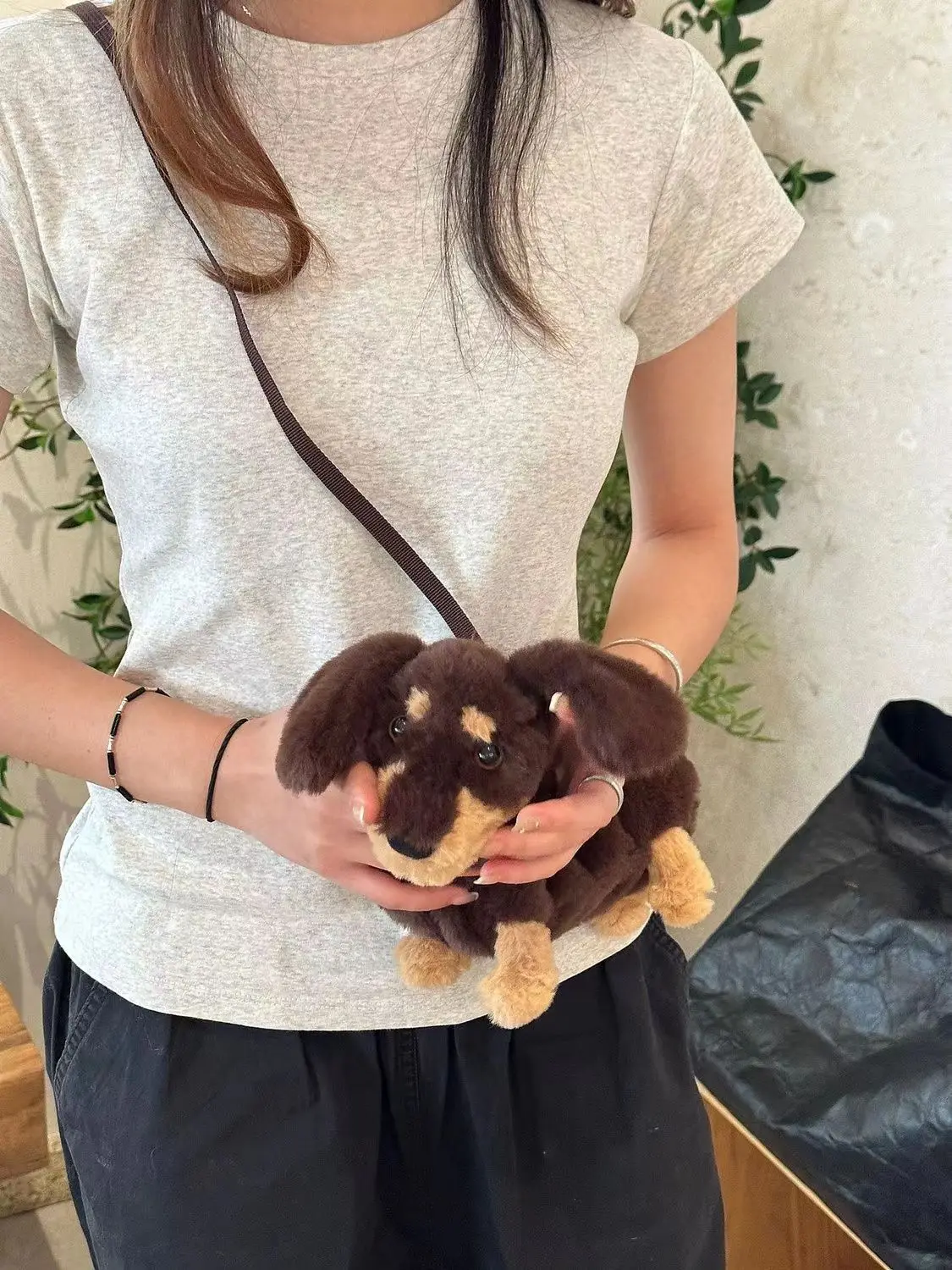 Ladies New Bag Plush Doll Dachshund Bag West Highland Puppy Doll Crossbody Bag Shoulder Funny Bag Doll Bag Bolsos De Mujer Moda