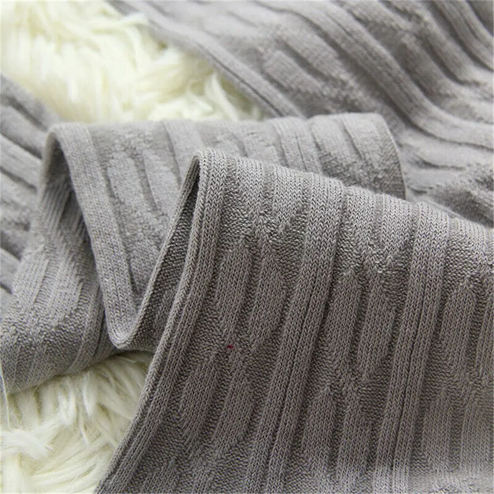 Ladies Women Knitted Thigh-High Over the Knee Socks Solid Color Winter Long Stockings Women Girls Warm Hosiery Socks Gifts