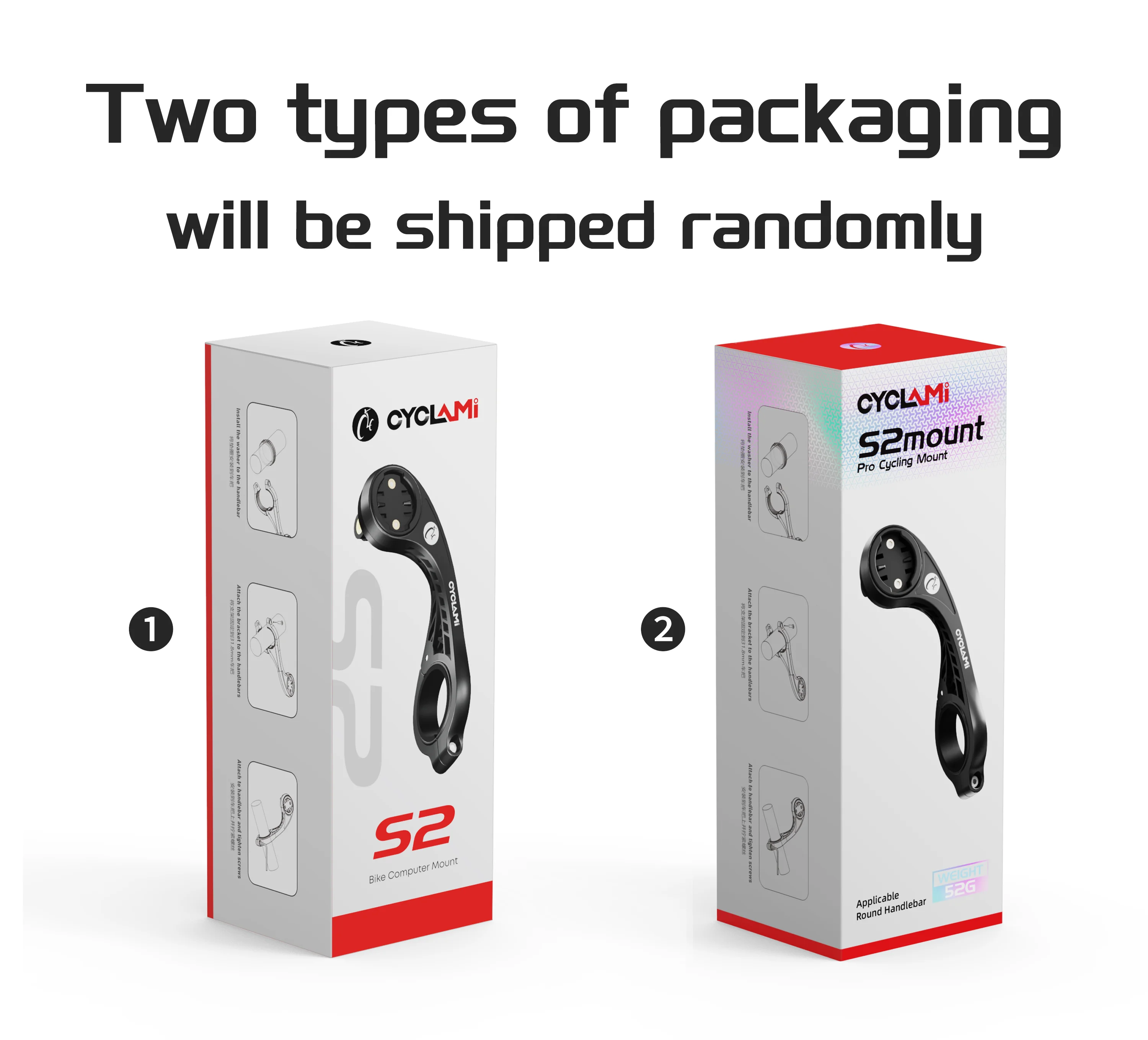 CYCLAMI S2 Bike Computer Mount Mountain Road Bicycle GPS Headlight Holder Bracket Support For GARMIN XOSS IGPSPORT Magene Coospo