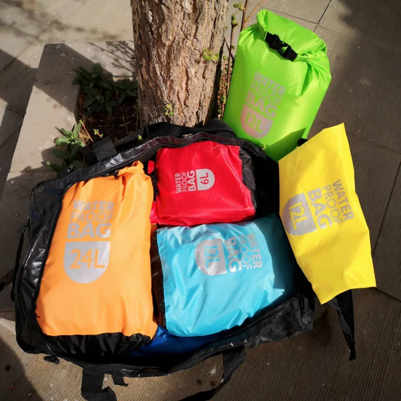 Swimming Waterproof Dry Bag Pack Rafting Kayaking River Trekking Floating Sailing Canoing Boating Water Resistance Dry Sacks