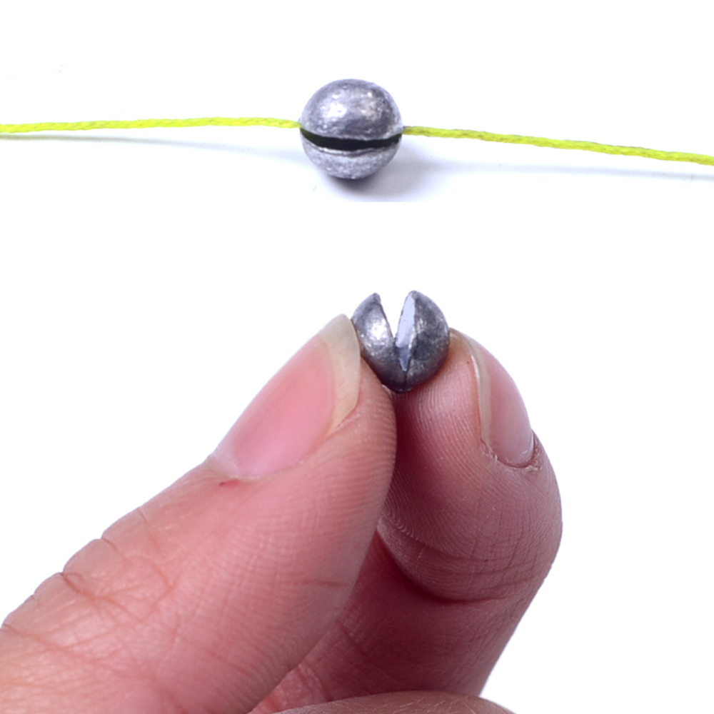 DNDYUJU 50pcs Round Split Shot Fishing Weights Lead Explosion Sinker Fishing Float Weight Tackle Tool Fishing Accessories