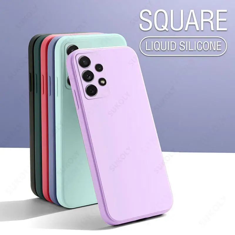 Liquid Silicone Case For Samsung Galaxy S26 S25 FE S26 S24 S23 S22 Ultra Plus A57 A37 A18 A56 A17 A16 A36 A54 A55 5G Soft Cover