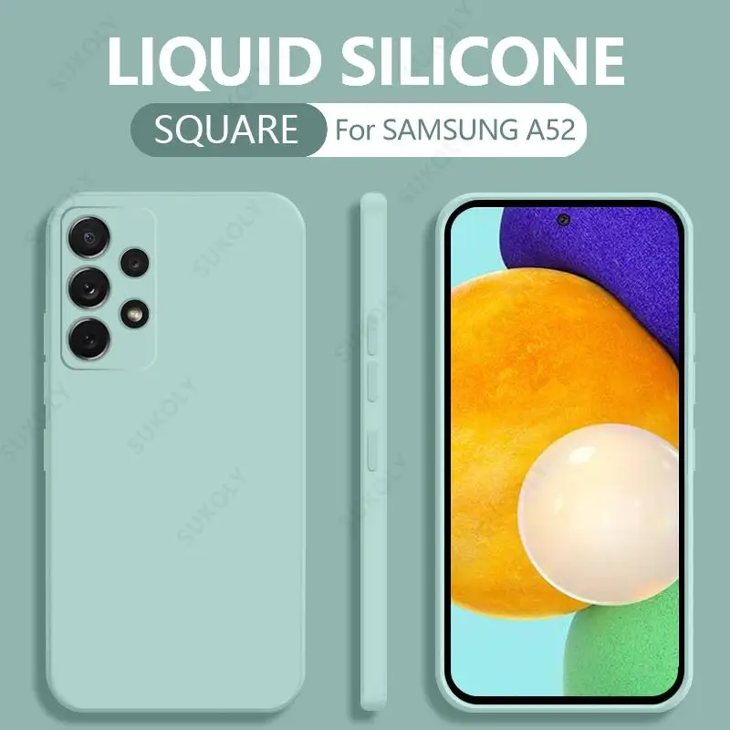 Liquid Silicone Case For Samsung Galaxy S26 S25 FE S26 S24 S23 S22 Ultra Plus A57 A37 A18 A56 A17 A16 A36 A54 A55 5G Soft Cover