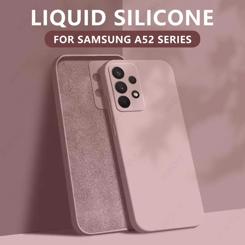 Liquid Silicone Case For Samsung Galaxy S26 S25 FE S26 S24 S23 S22 Ultra Plus A57 A37 A18 A56 A17 A16 A36 A54 A55 5G Soft Cover
