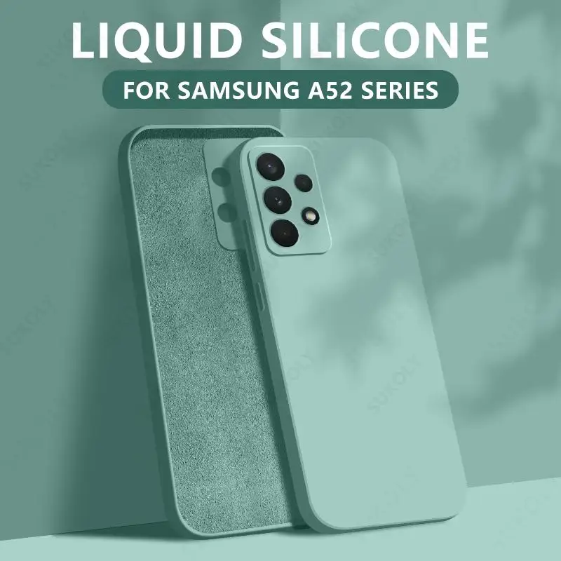 Liquid Silicone Case For Samsung Galaxy S26 S25 FE S26 S24 S23 S22 Ultra Plus A57 A37 A18 A56 A17 A16 A36 A54 A55 5G Soft Cover