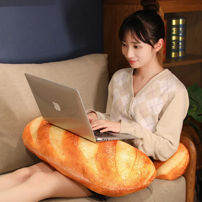 French Bread Plush Pillow Stuffed Printing Images Food Plushie Peluche Party Prop Decor Sleeping Companion Man Gift