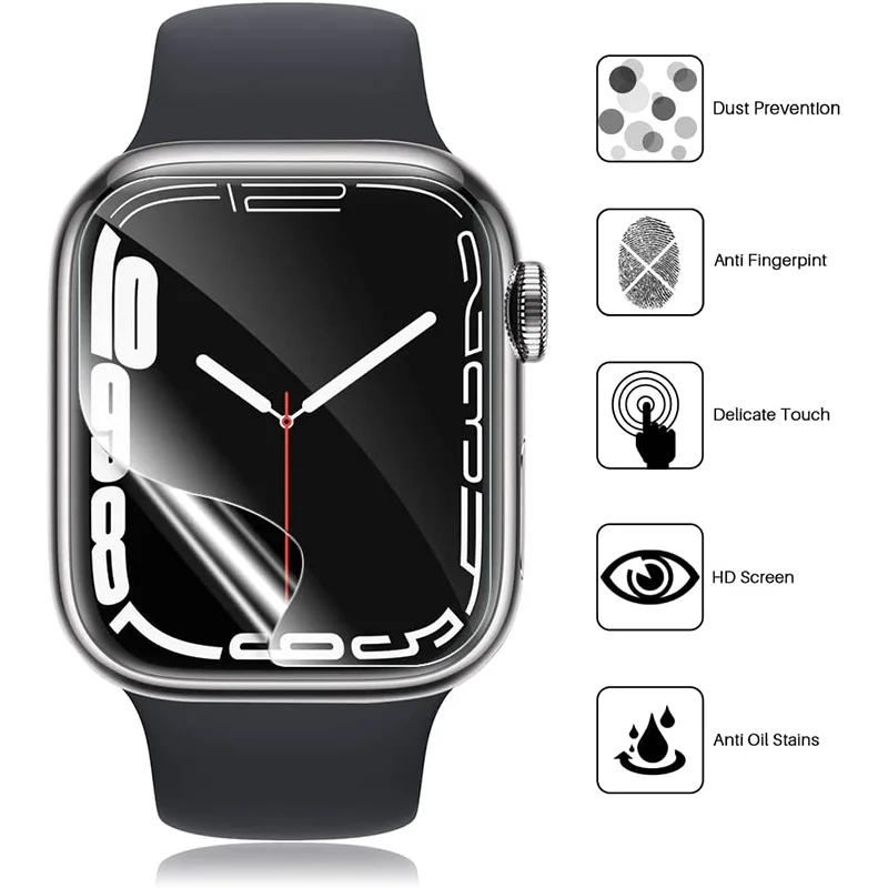 Soft Hydrogel Screen Protector Film For Apple Watch 11 10 9 8 7 6 SE 3 5 4 46MM 42 45 41 44MM Not Glass for iWatch Ultra 3 49MM