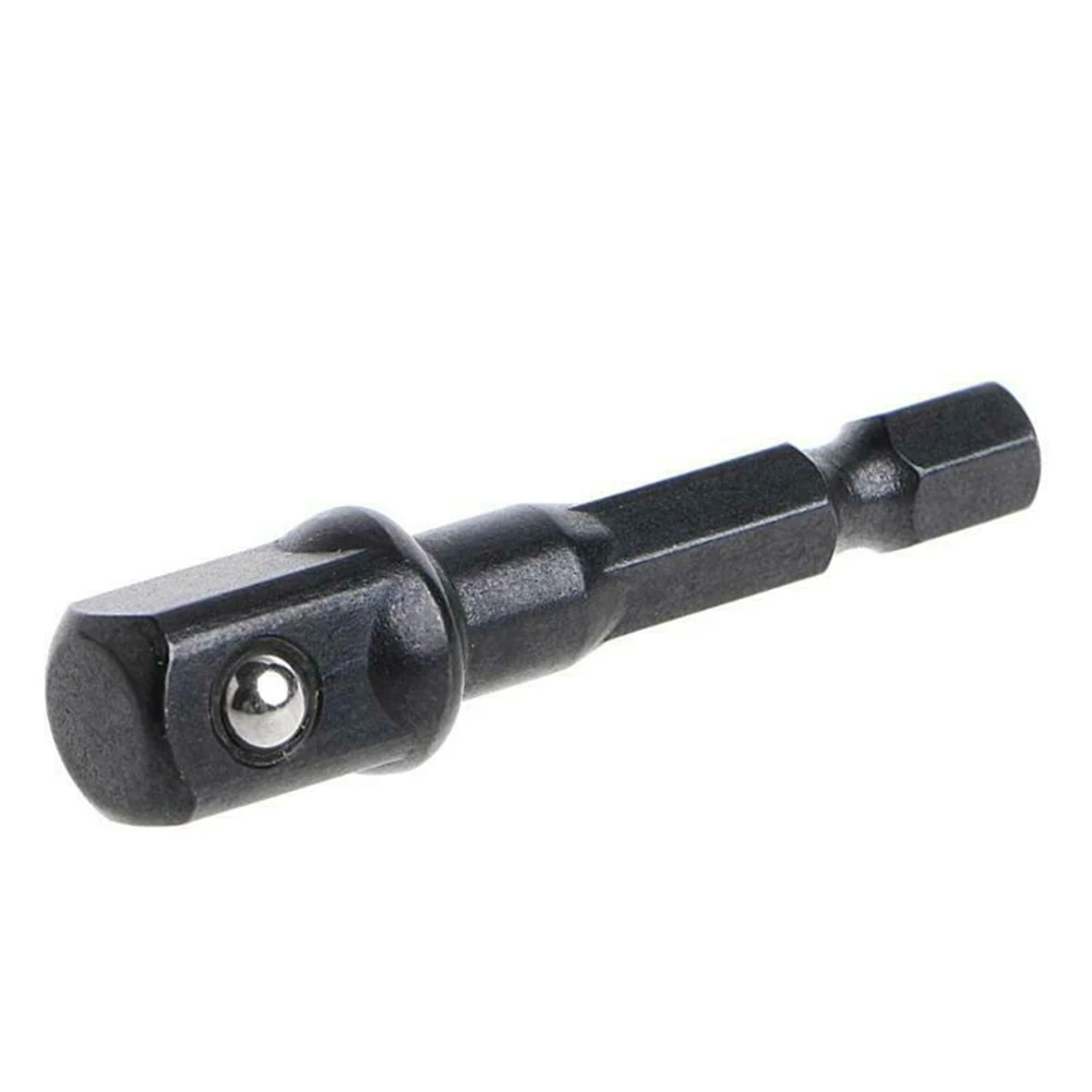 3Pcs Impact Socket Adapter 1/4 3/8 1/2 Inch Nut Driver Sockets Hex Shank Extension For Screwdriver Handle Tool