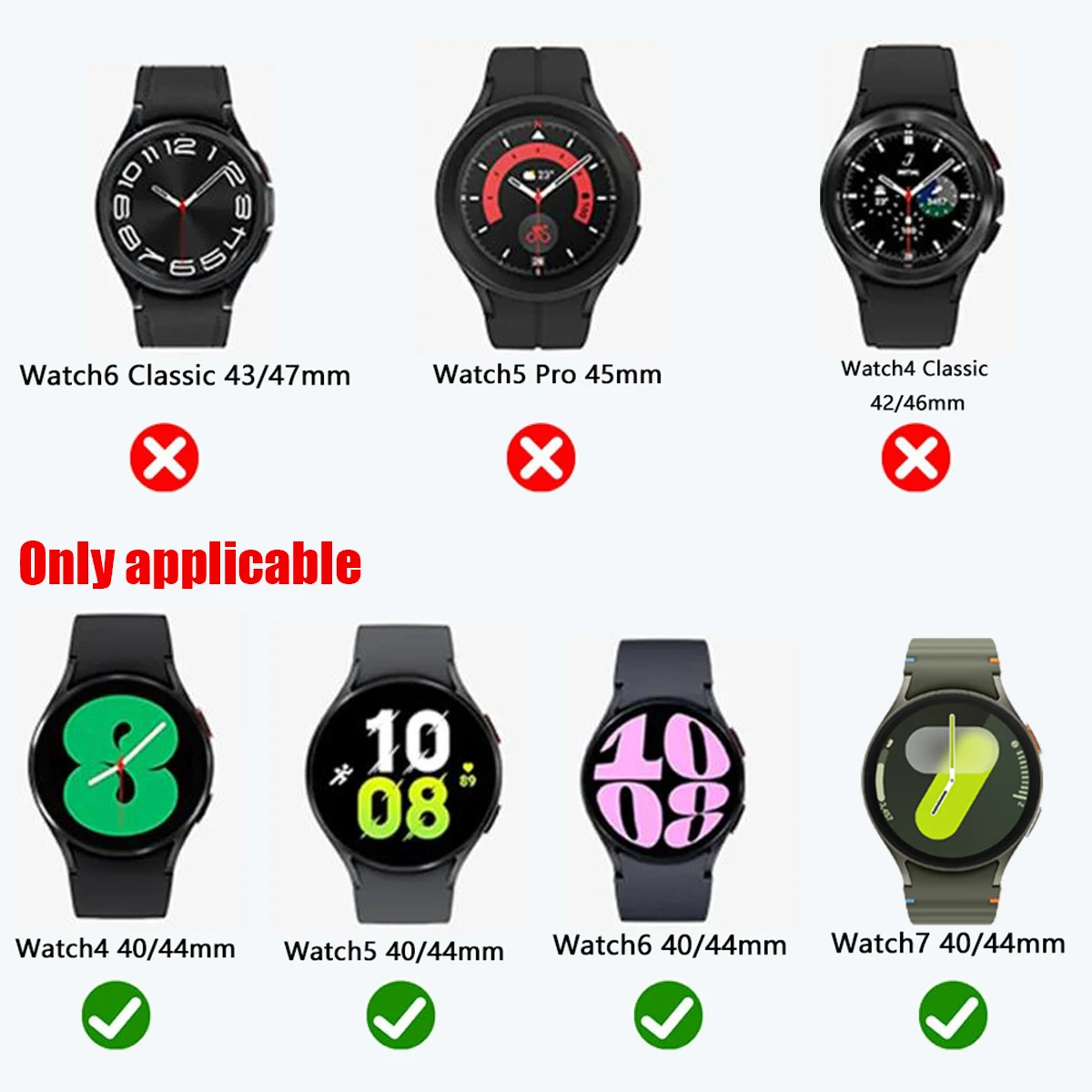 Soft TPU Watch Case for Samsung Galaxy Watch 4 5 6 7 40mm 44mm Protective Cover Shockproof Anti-Scratch Full Protective
