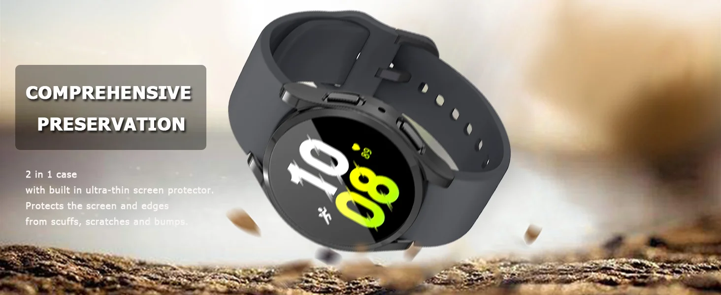 Soft TPU Watch Case for Samsung Galaxy Watch 4 5 6 7 40mm 44mm Protective Cover Shockproof Anti-Scratch Full Protective