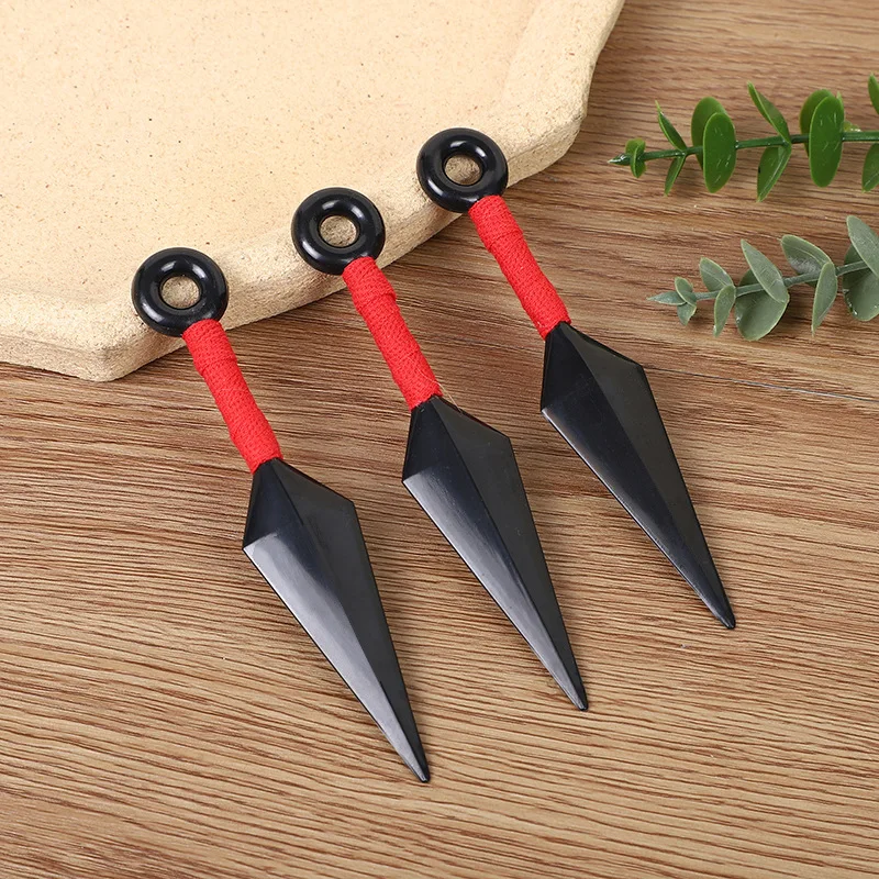 3pcs Anime Darts Ninja Akatsuki Cosplay Hatake Kakashi Uchiha Sasuke Kunai Shuriken Throwing Weapon Props Toy Gift