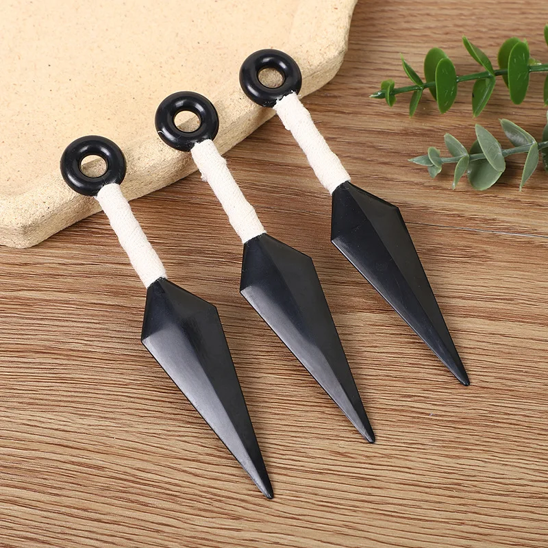 3pcs Anime Darts Ninja Akatsuki Cosplay Hatake Kakashi Uchiha Sasuke Kunai Shuriken Throwing Weapon Props Toy Gift