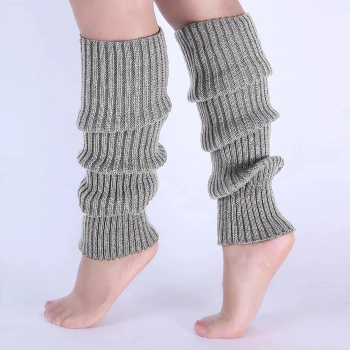 1 Pair Women Leg Warmer Japanese Lolita Long Socks Wool Knitted Foot Cover Arm Warmer Autumn Winter Crochet Heap Sock Boot Cuffs