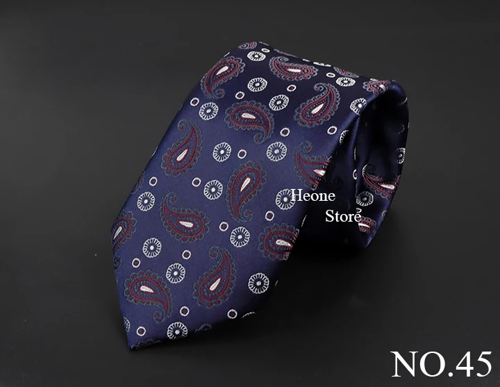 New Design Business Paisley Men Tie Red Blue Green Purple Slim Skinny 6cm Necktie Luxury Jacquard Wedding Party Cravat Accessory