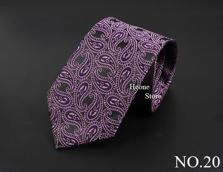 New Design Business Paisley Men Tie Red Blue Green Purple Slim Skinny 6cm Necktie Luxury Jacquard Wedding Party Cravat Accessory