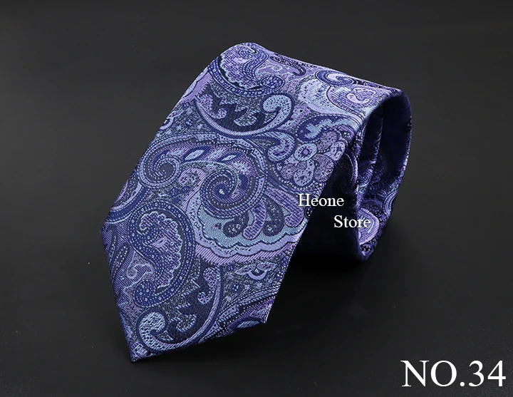 New Design Business Paisley Men Tie Red Blue Green Purple Slim Skinny 6cm Necktie Luxury Jacquard Wedding Party Cravat Accessory