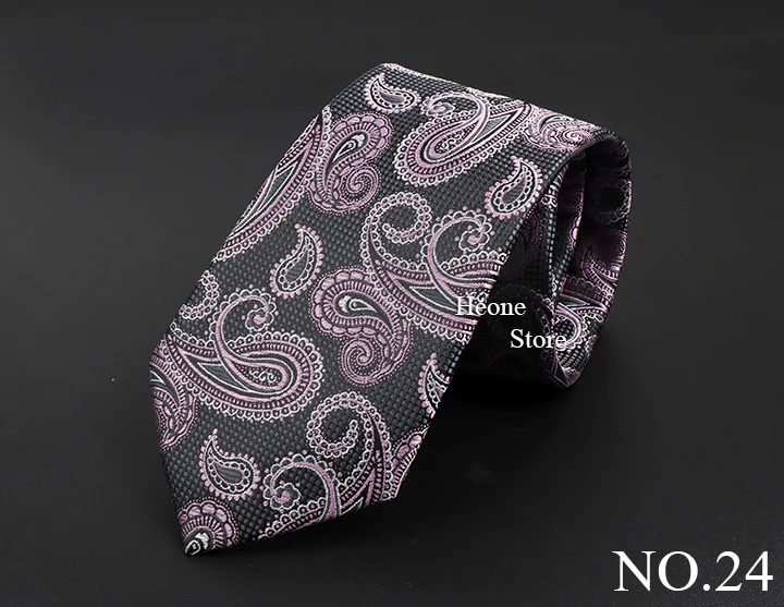 New Design Business Paisley Men Tie Red Blue Green Purple Slim Skinny 6cm Necktie Luxury Jacquard Wedding Party Cravat Accessory