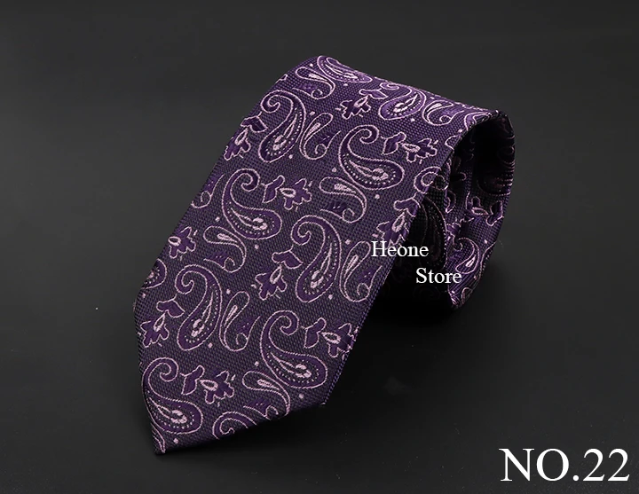 New Design Business Paisley Men Tie Red Blue Green Purple Slim Skinny 6cm Necktie Luxury Jacquard Wedding Party Cravat Accessory