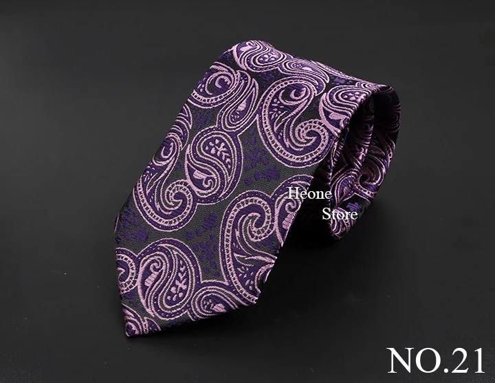 New Design Business Paisley Men Tie Red Blue Green Purple Slim Skinny 6cm Necktie Luxury Jacquard Wedding Party Cravat Accessory