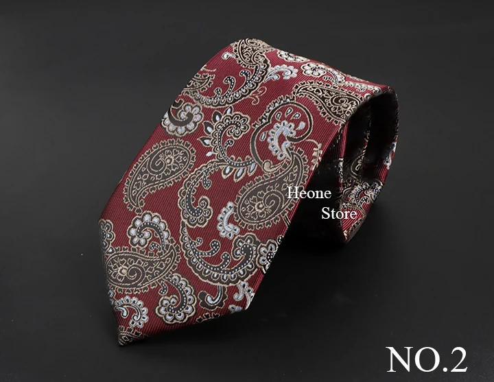 New Design Business Paisley Men Tie Red Blue Green Purple Slim Skinny 6cm Necktie Luxury Jacquard Wedding Party Cravat Accessory