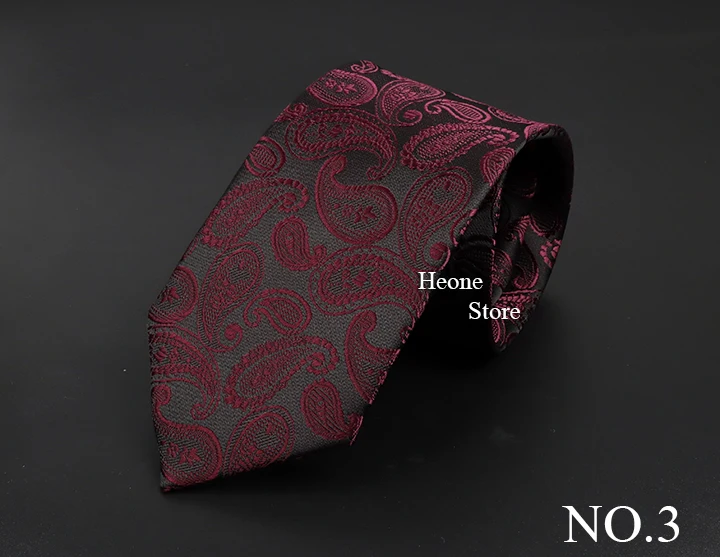 New Design Business Paisley Men Tie Red Blue Green Purple Slim Skinny 6cm Necktie Luxury Jacquard Wedding Party Cravat Accessory