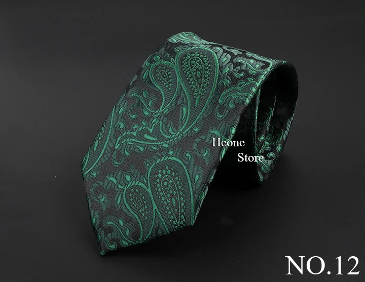 New Design Business Paisley Men Tie Red Blue Green Purple Slim Skinny 6cm Necktie Luxury Jacquard Wedding Party Cravat Accessory