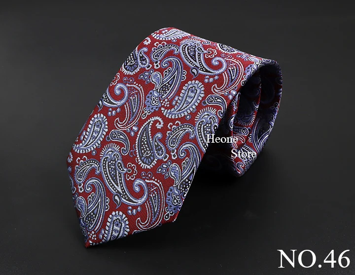 New Design Business Paisley Men Tie Red Blue Green Purple Slim Skinny 6cm Necktie Luxury Jacquard Wedding Party Cravat Accessory