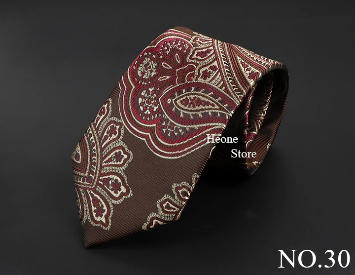 New Design Business Paisley Men Tie Red Blue Green Purple Slim Skinny 6cm Necktie Luxury Jacquard Wedding Party Cravat Accessory