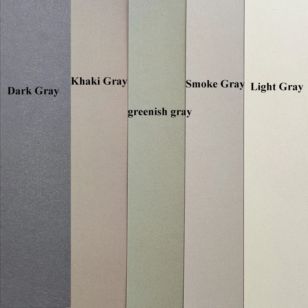 A4 200gms 30 Sheets Double Sided Gray Hard Cardstock Light Gray Smokey Gray Khaki Dark Gray Colored Pencil Drawing Paper