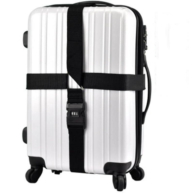 cipher lock Luggage Straps Adjustable Travel Suitcase Buckle Strap Baggage Belt Travel Accessorises Suitcase Packing Seat Belts