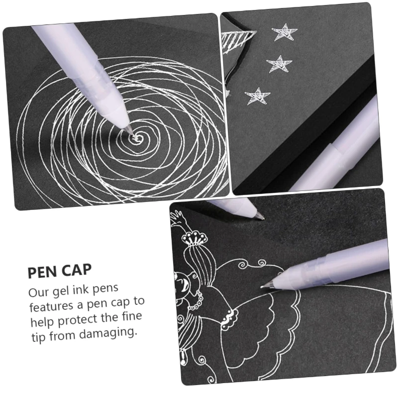 5/10 PCS Highlight White Manga Marker Pens Set 0.8 Mm Permanent Ink Scrapbook Tire Pen Waterproof Painting Pen Supplies