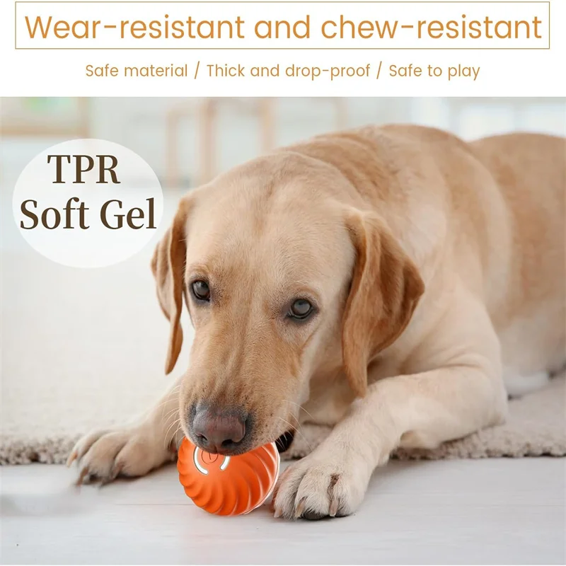 Smart Dog Toys Ball Electronic Interactive Pet Toy Moving Ball USB Automatic Moving Bouncing for Puppy Birthday Gift Cat Product