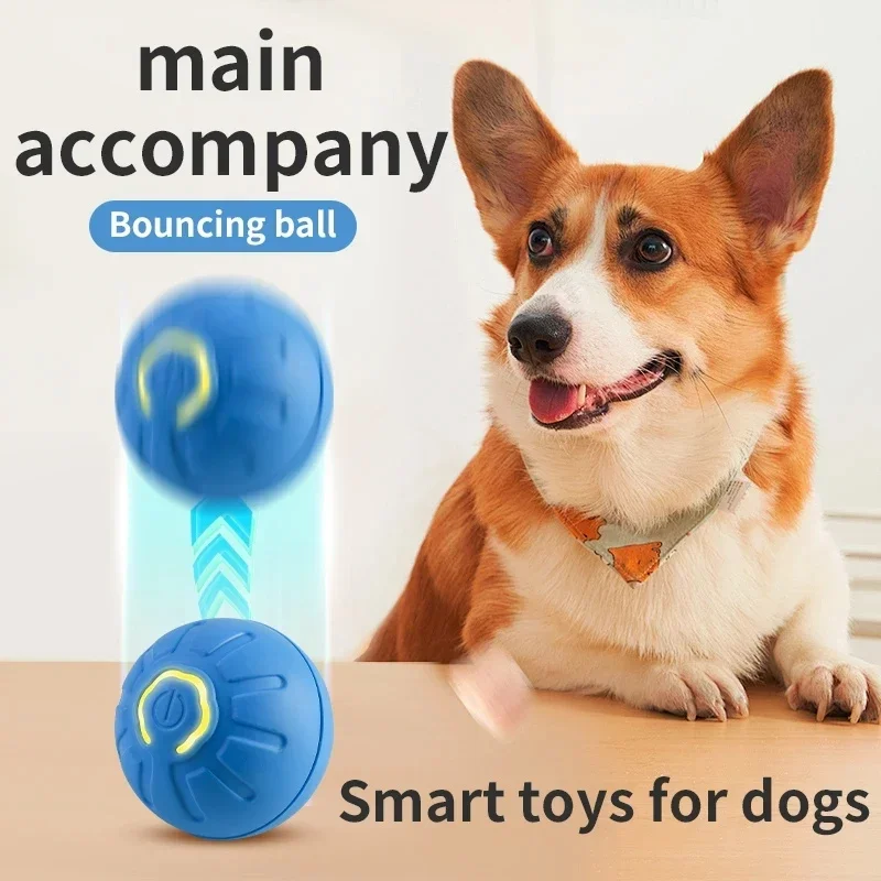 Smart Dog Toys Ball Electronic Interactive Pet Toy Moving Ball USB Automatic Moving Bouncing for Puppy Birthday Gift Cat Product