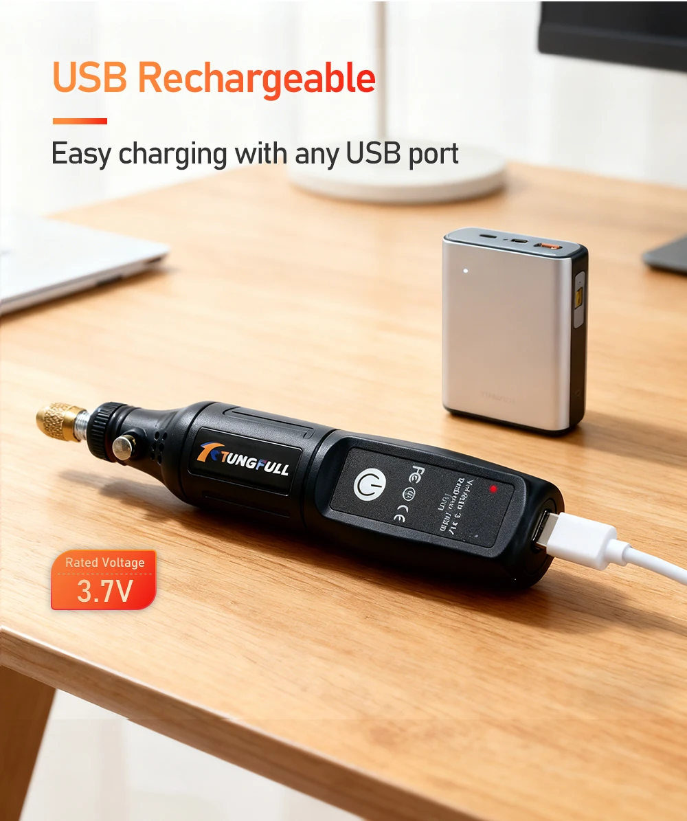 Cordless Mini Rotary Tool Electric Drill USB Rechargeable Engraving Pen For Dremel Handheld Polishing Drilling Carving DIY Craft
