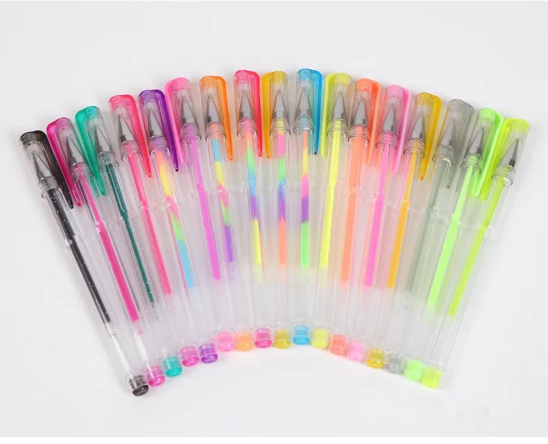 100/5Pcs Gel Pen Set 100 Colored Gel Pens for Coloring Books Drawing Doodle Crafts Scrapbooks Journaling Planner School Supplies