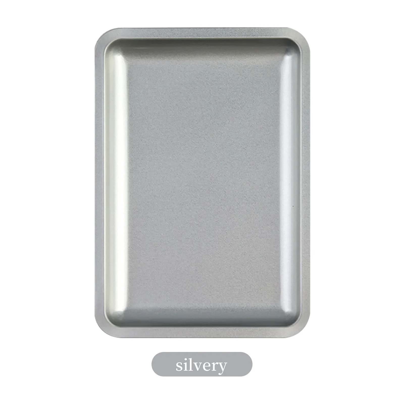 1PC Square Stainless Steel Cosmetic Storage Tray Nail Art Manicure Plate Tweezers Clippers Pens Container False Nails Dish Tools