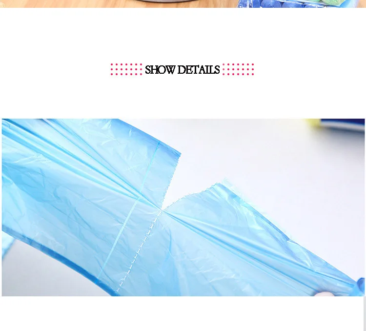 5 Rolls 1 pack 100Pcs Household Disposable Trash Pouch Kitchen Storage Garbage Bags Cleaning Waste Bag Plastic Bag