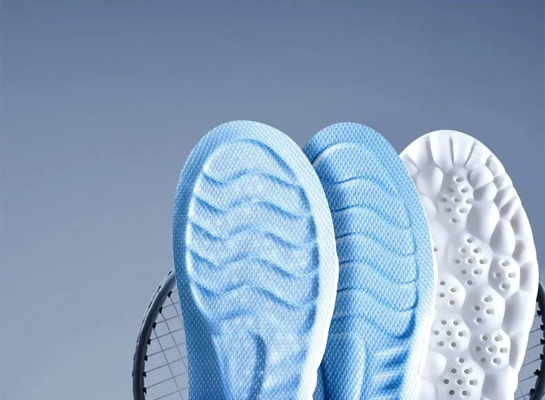 4D Cloud Technology Sports Insoles for Shoes PU Sole Soft Breathable Shock Absorption Cushion Running Orthopedic Care Insoles