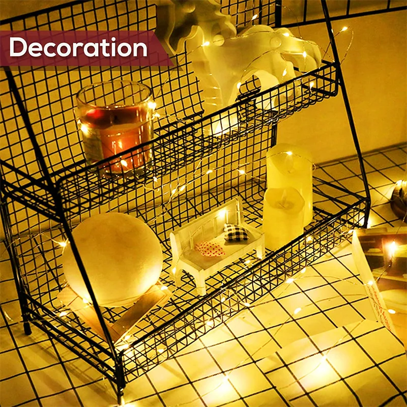 USB Led Fairy Lights Copper Wire String 1/2/3/5/10/20M 200LED Holiday Lamp Garland For Christmas Tree Wedding Party Decoration