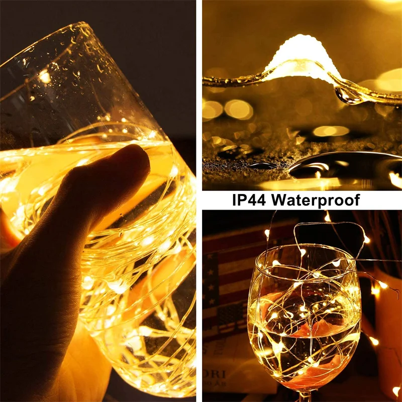 USB Led Fairy Lights Copper Wire String 1/2/3/5/10/20M 200LED Holiday Lamp Garland For Christmas Tree Wedding Party Decoration