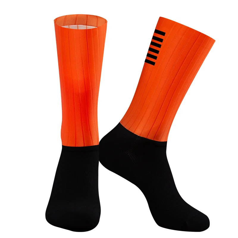 2026 New Silicone Cycling Aero Socks Anti Socks Slip Men Bicycle Sport Running Bike Socks