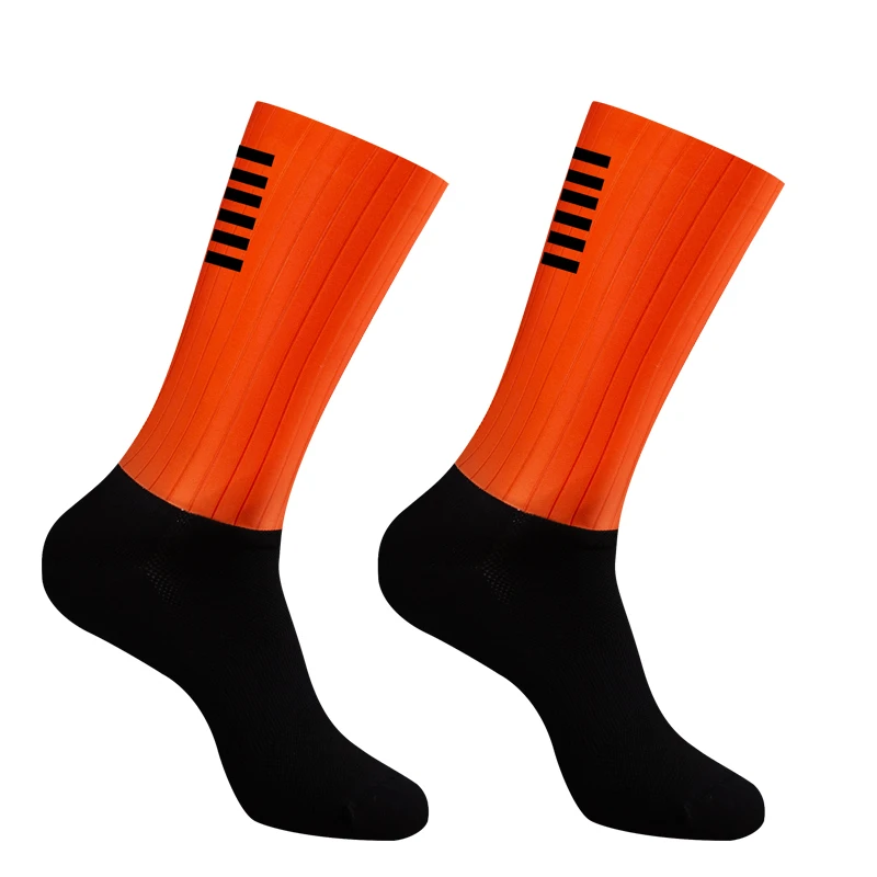2026 New Silicone Cycling Aero Socks Anti Socks Slip Men Bicycle Sport Running Bike Socks