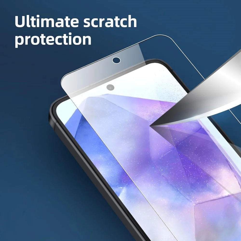 3PCS HD Tempered Glass For Samsung A18 A17 A27 A37 A57 A16 A26 A36 A56 A55 A53 A54 A35 A25 A15 Screen Protector Samsung Galaxy S26 S25 S24 Ultra Cristal Templado S24 FE S23 S22 S21 Plus