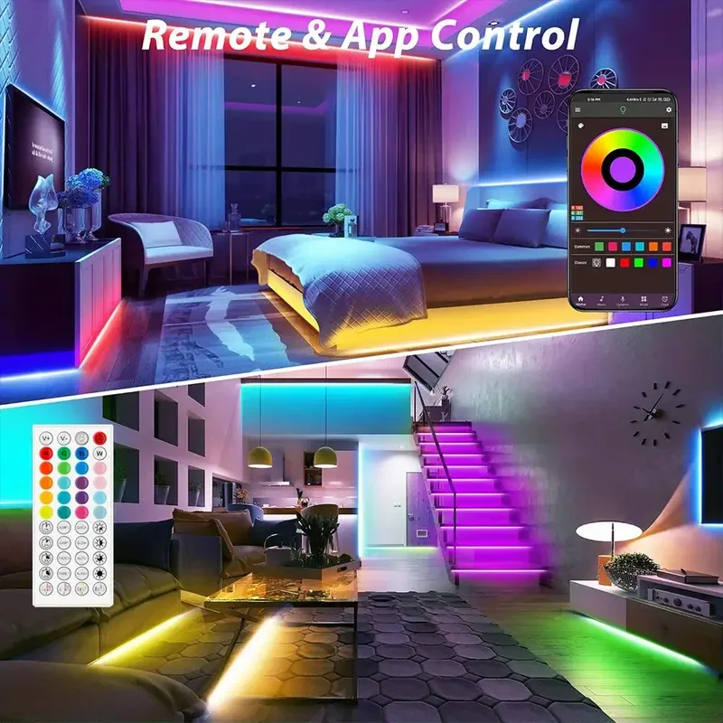 Color RGB 5050 LED Strip Bluetooth Tape Decor for Room LED 10m 15m 20m 30m PC TV Backlight Neon LED Lighting Cветодиодная лента